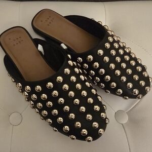 A New Day Black Studded Women's Mules